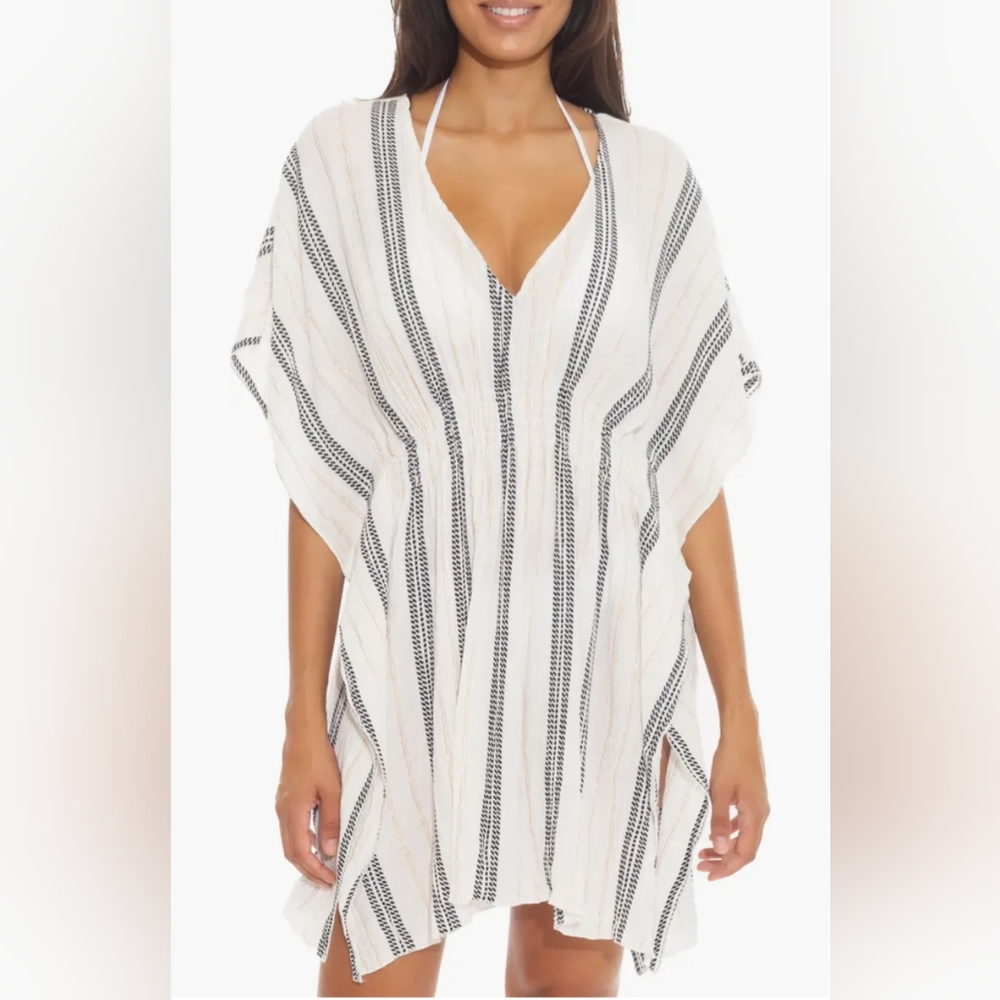 BECCA striped cover up size xs/s
